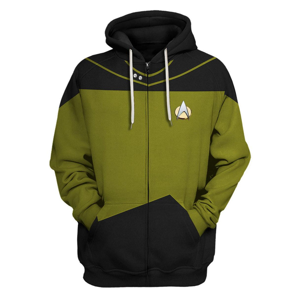 Tasha Yar Costume Officer Hoodie Sweatshirt T-Shirt Sweatpants Apparel - CustomsPig.com