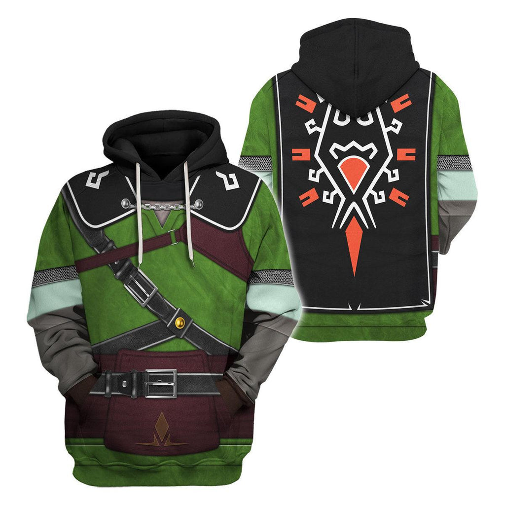 Tears Of The Kingdom Knights of Skyloft Green Unisex Hoodie Sweatshirt T-shirt Sweatpants Cosplay - CustomsPig.com