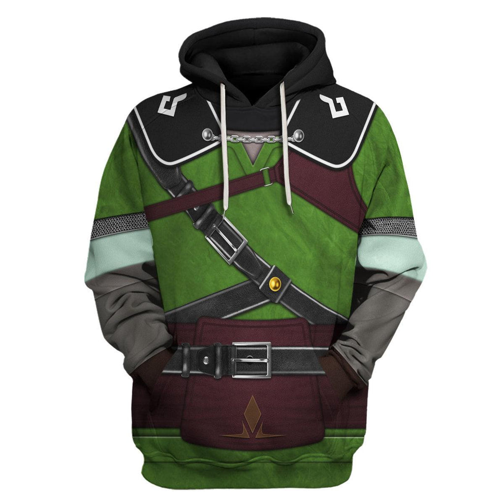 Tears Of The Kingdom Knights of Skyloft Green Unisex Hoodie Sweatshirt T-shirt Sweatpants Cosplay - CustomsPig.com