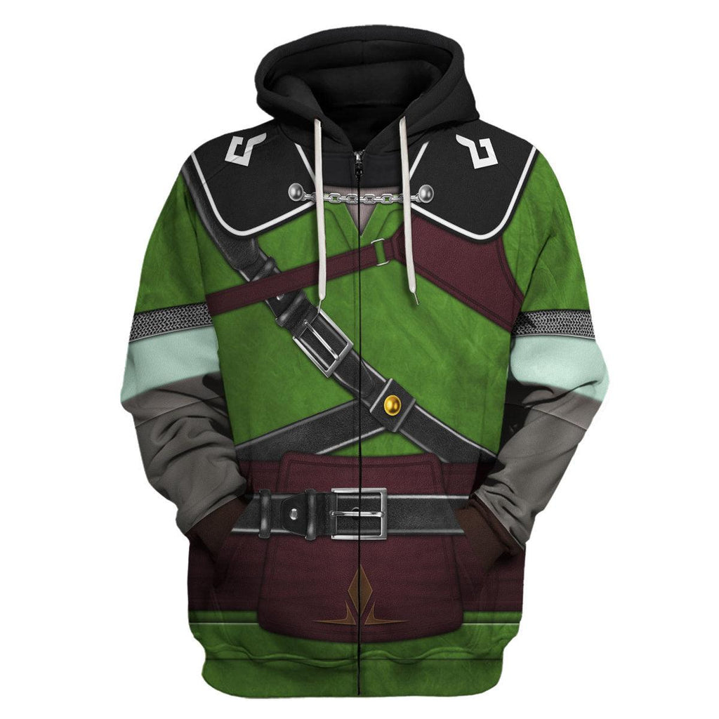 Tears Of The Kingdom Knights of Skyloft Green Unisex Hoodie Sweatshirt T-shirt Sweatpants Cosplay - CustomsPig.com