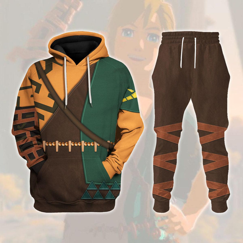 Tears Of The Kingdom Link Attire Unisex Hoodie Sweatshirt T-shirt Sweatpants Cosplay - CustomsPig.com