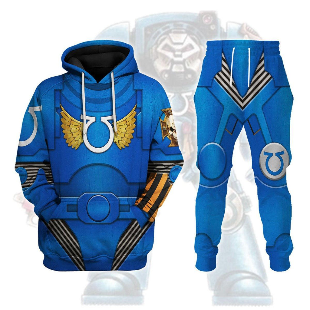 Terminator Armor Ultramarines T-shirt Hoodie Sweatpants Cosplay - CustomsPig