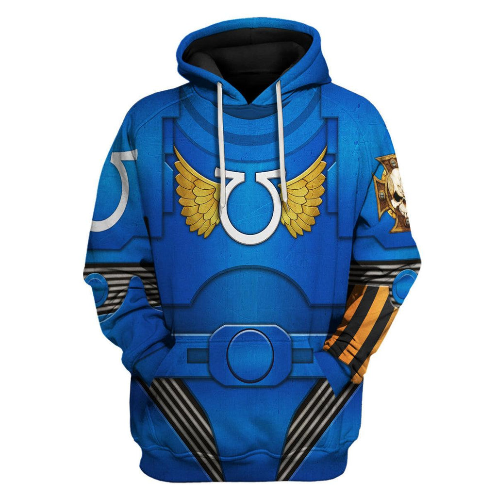 Terminator Armor Ultramarines T-shirt Hoodie Sweatpants Cosplay - CustomsPig