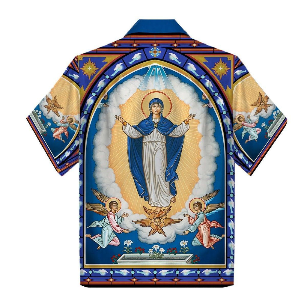 The Assumption of the Virgin Mary Icon Hawaiian Shirt - CustomsPig