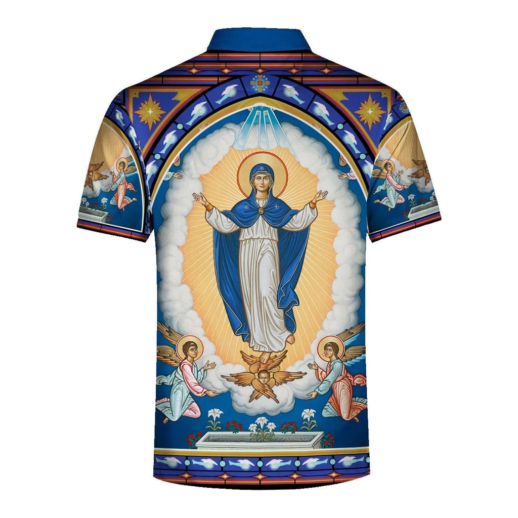 The Assumption of the Virgin Mary Icon Polo Shirt - CustomsPig