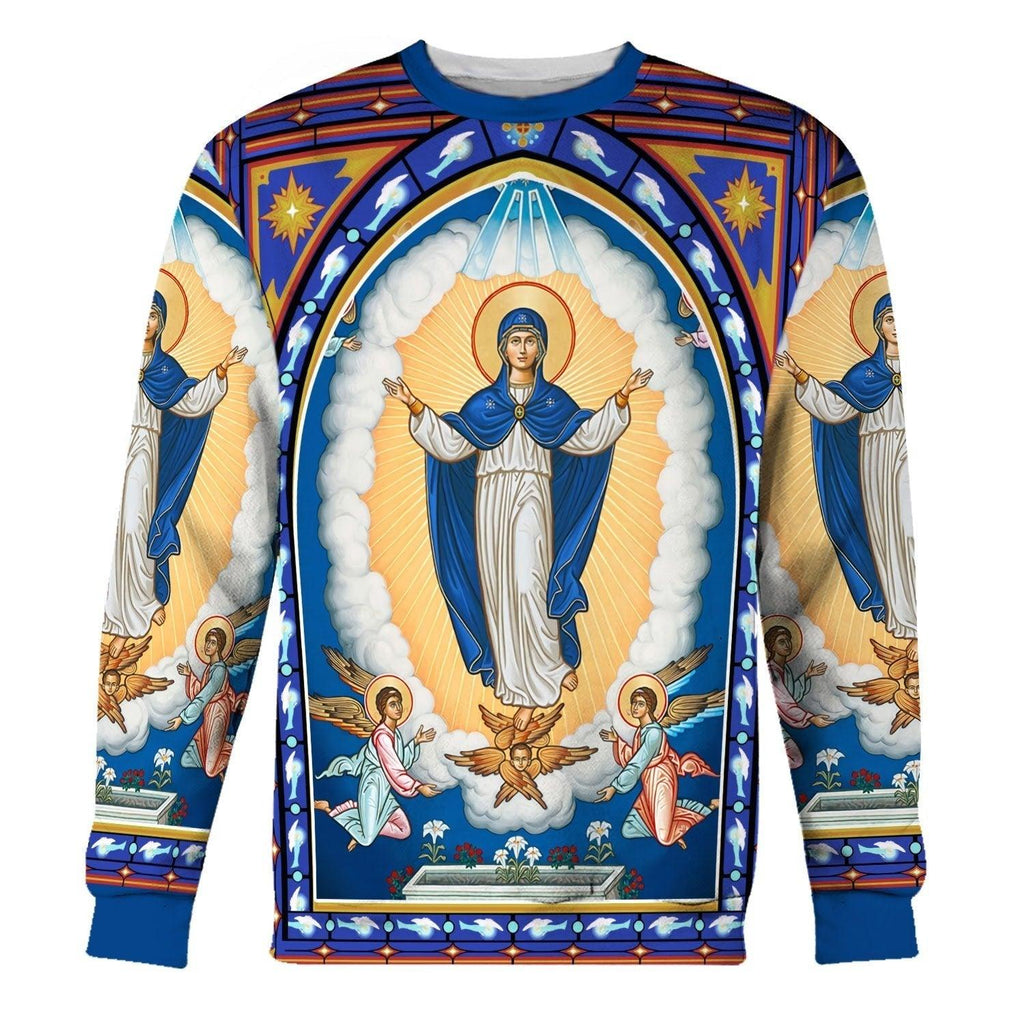 The Assumption of the Virgin Mary Icon Sweatshirt - CustomsPig