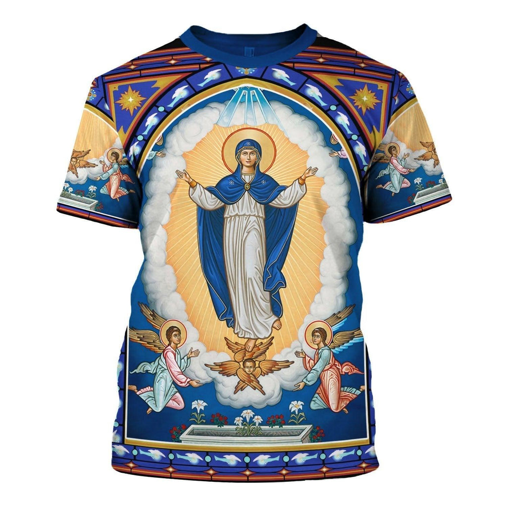 The Assumption of the Virgin Mary Icon T-shirt - CustomsPig