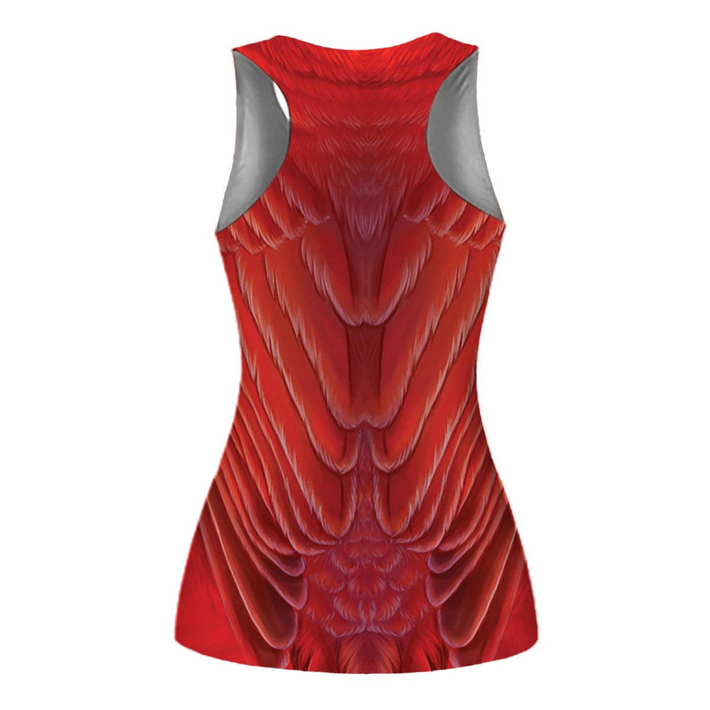 The Cardinal Bird Tank And Leggings - CustomsPig