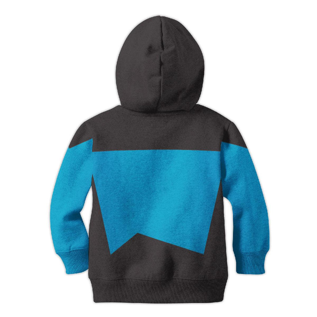 The Next Generation Blue Uniform Costume Cosplay Kid Hoodie Sweatshirt T-Shirt - CustomsPig.com