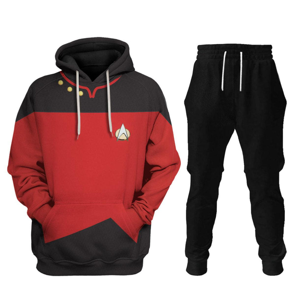 The Next Generation Red T-shirt Hoodie Sweatpants Apparel -  CustomsPig.com