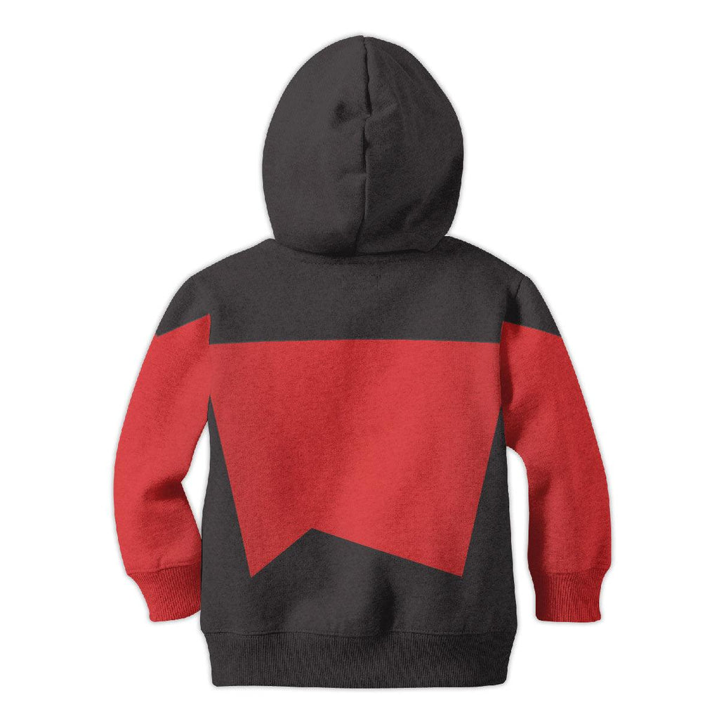 The Next Generation Red Uniform Costume Cosplay Kid Hoodie Sweatshirt T-Shirt - CustomsPig.com