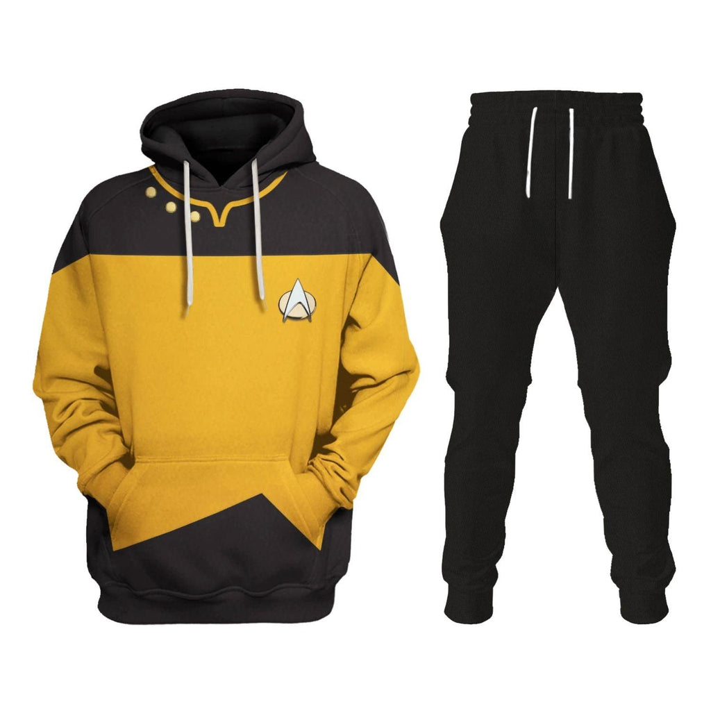 The Next Generation Yellow T-shirt Hoodie Sweatpants Apparel -  CustomsPig.com