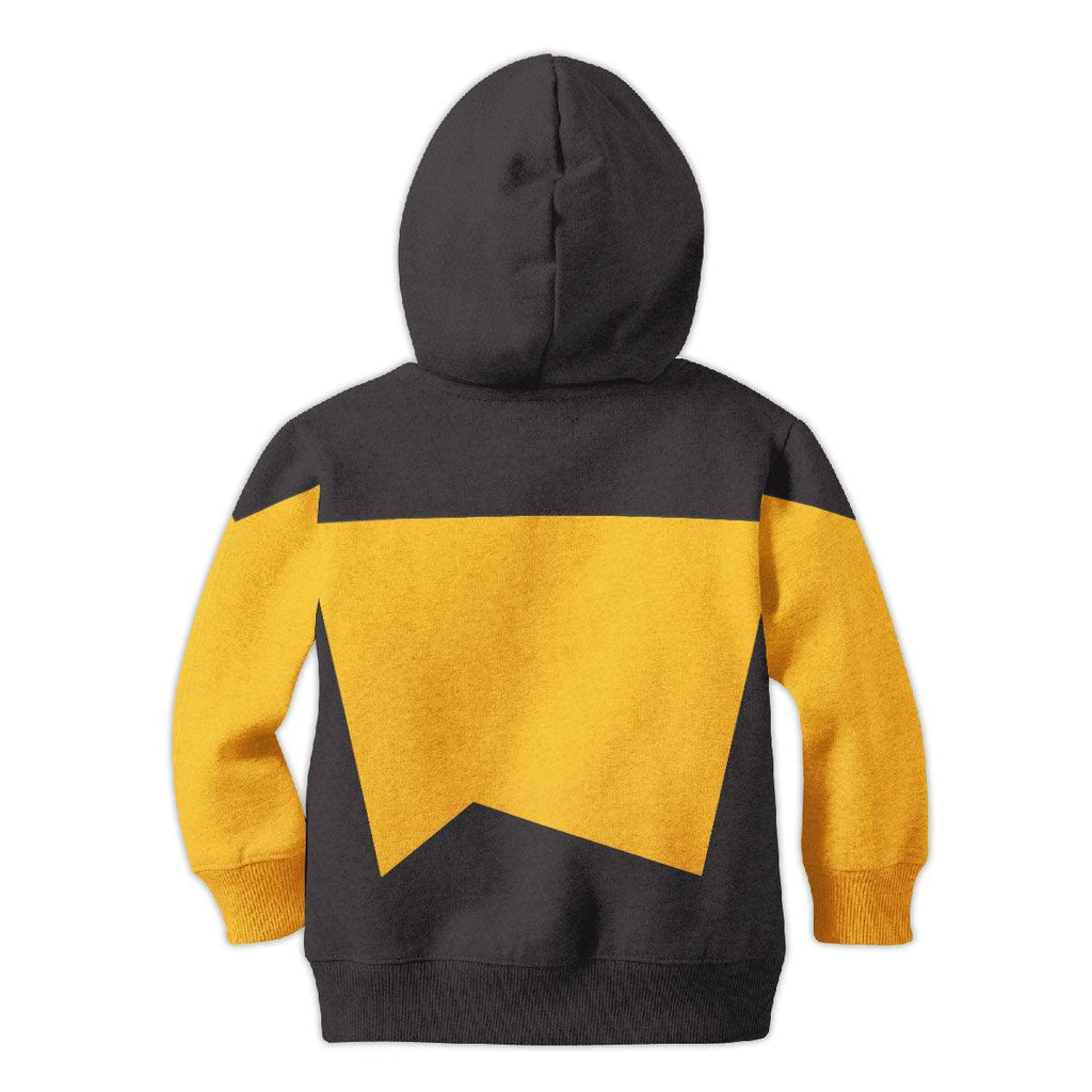 The Next Generation Yellow Uniform Costume Cosplay Kid Hoodie Sweatshirt T-Shirt - CustomsPig.com