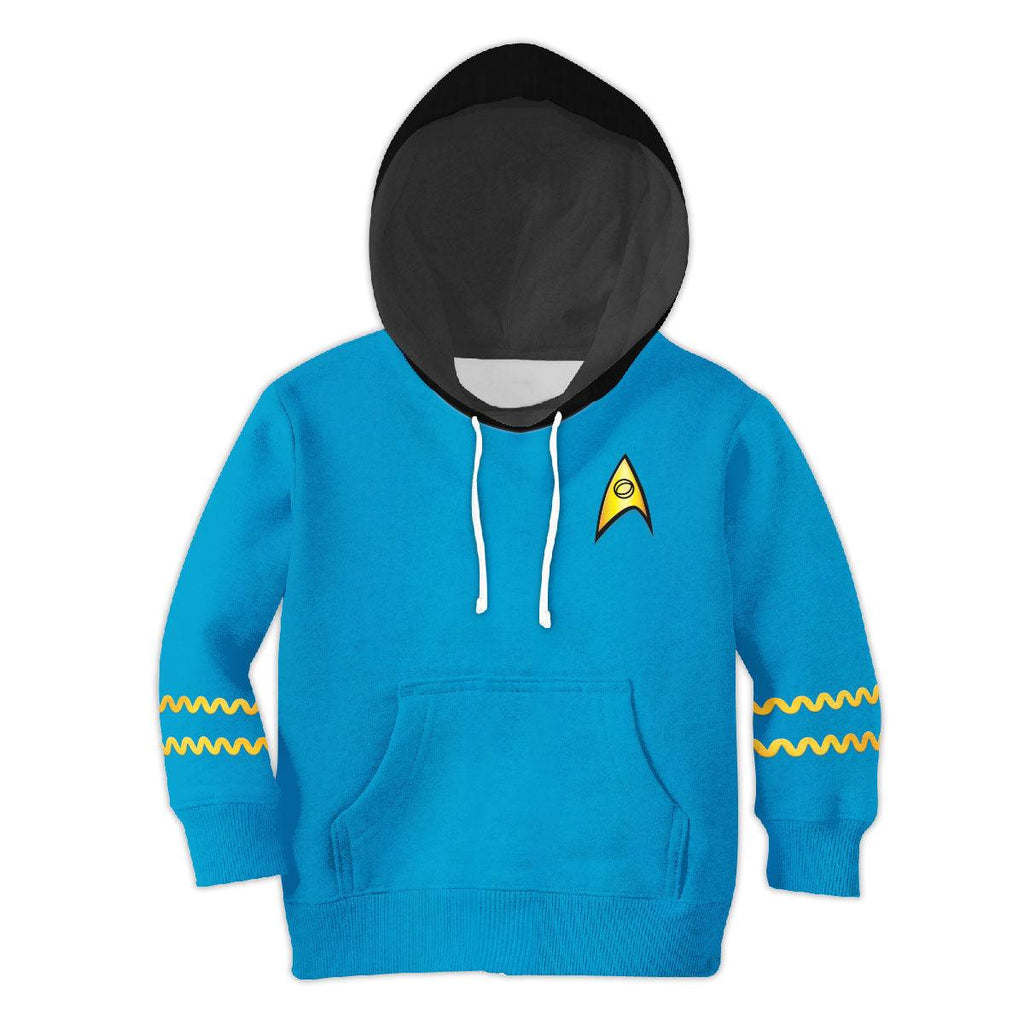 The Original Series Blue Uniform Costume Cosplay Kid Hoodie Sweatshirt T-Shirt - CustomsPig.com