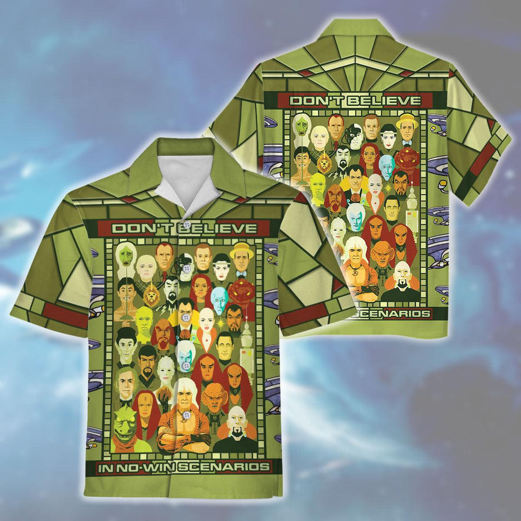 The Original Series Retro Character Squares Hawaiian Shirt T-Shirt - CustomsPig.com