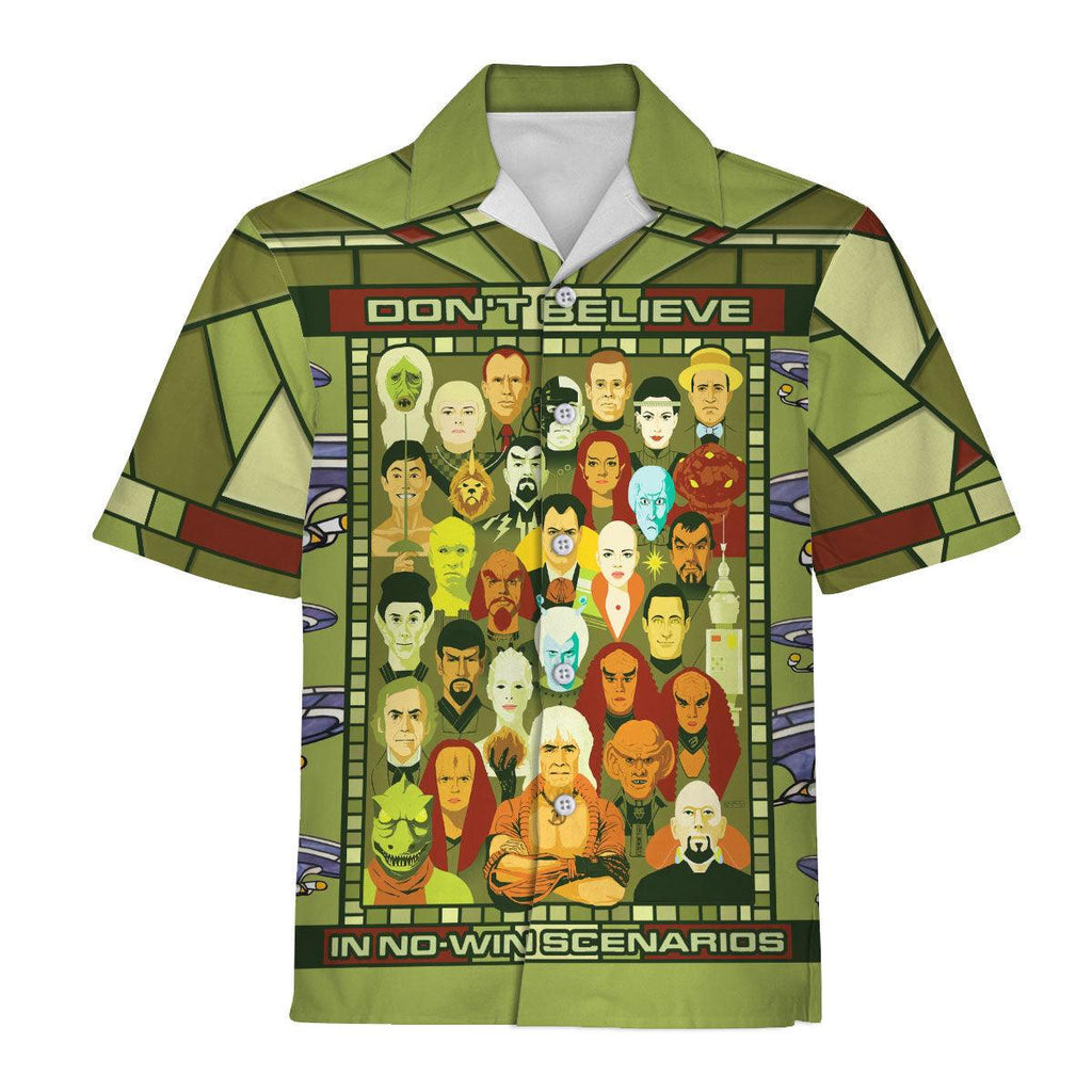 The Original Series Retro Character Squares Hawaiian Shirt T-Shirt - CustomsPig.com