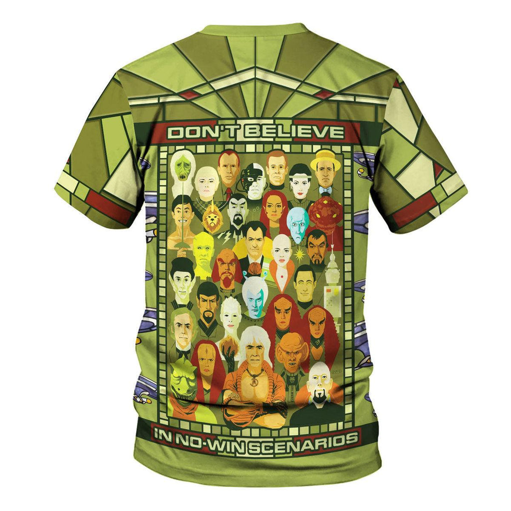 The Original Series Retro Character Squares Hawaiian Shirt T-Shirt - CustomsPig.com