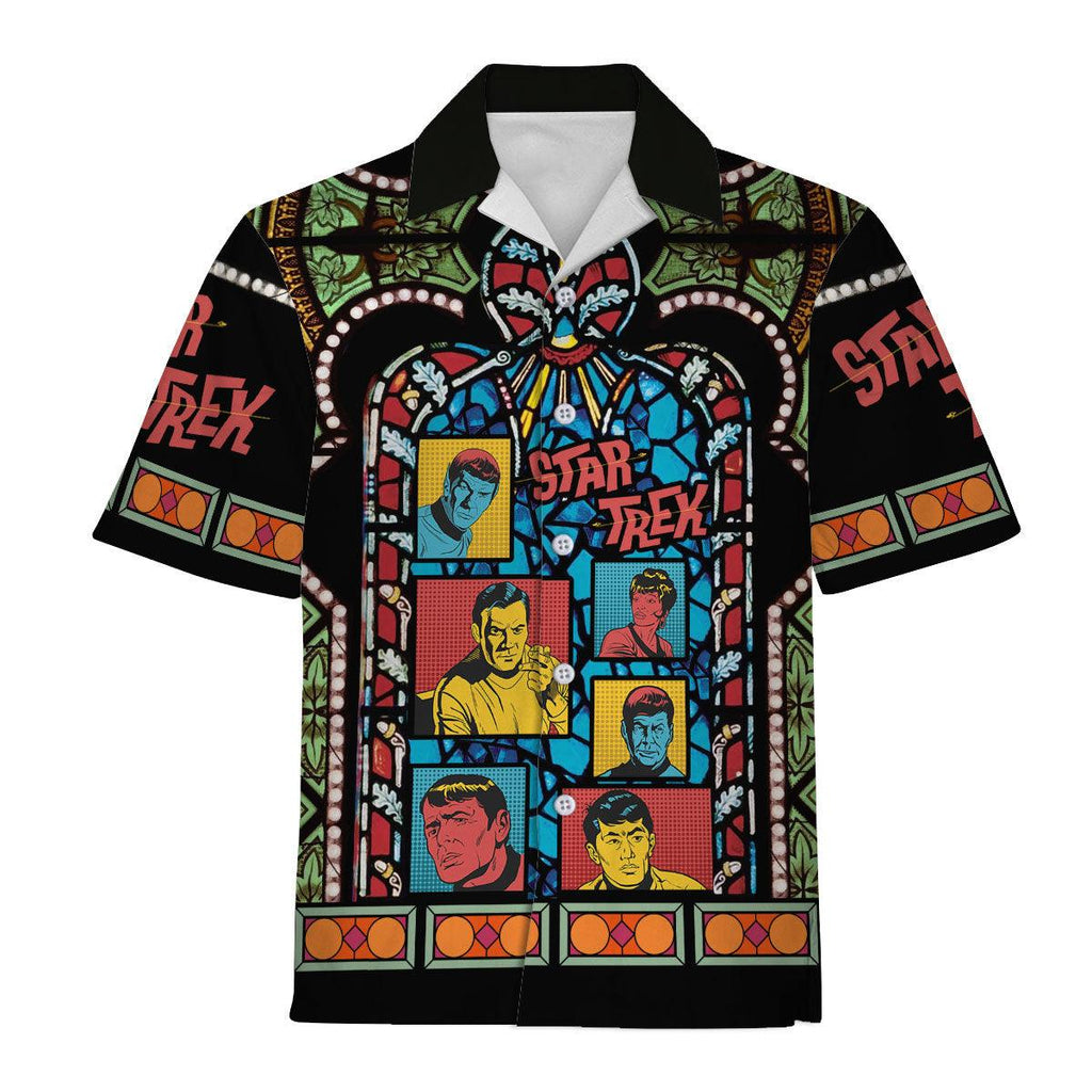 The Original Series Retro Character Squares Stained Glass Hawaiian Shirt T-Shirt - CustomsPig.com