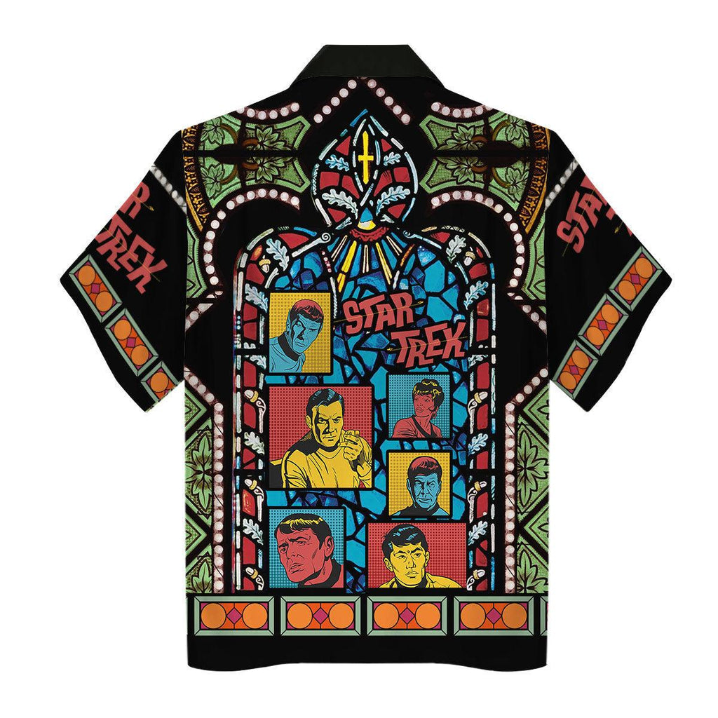 The Original Series Retro Character Squares Stained Glass Hawaiian Shirt T-Shirt - CustomsPig.com