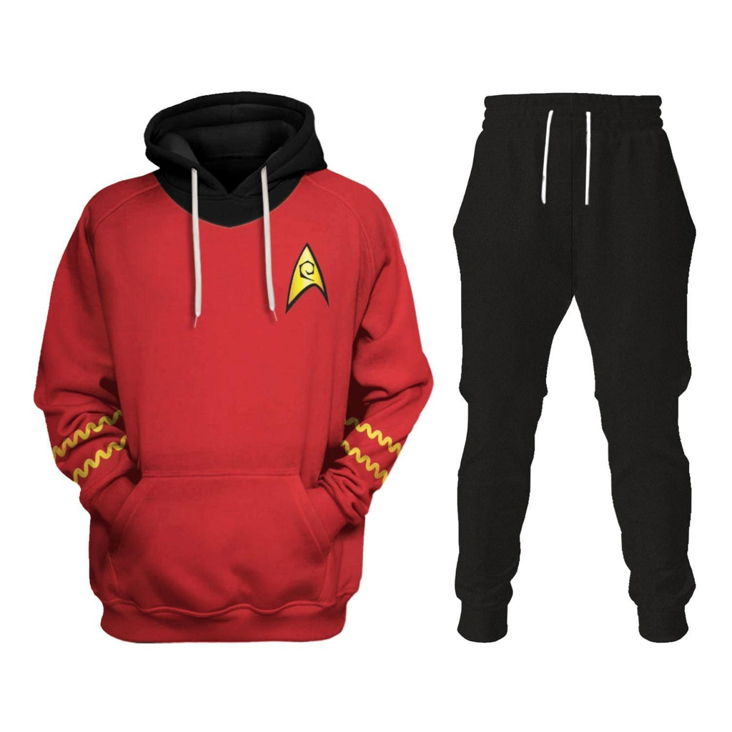 The Original Series Scott Red T-shirt Hoodie Sweatpants Apparel -  CustomsPig.com