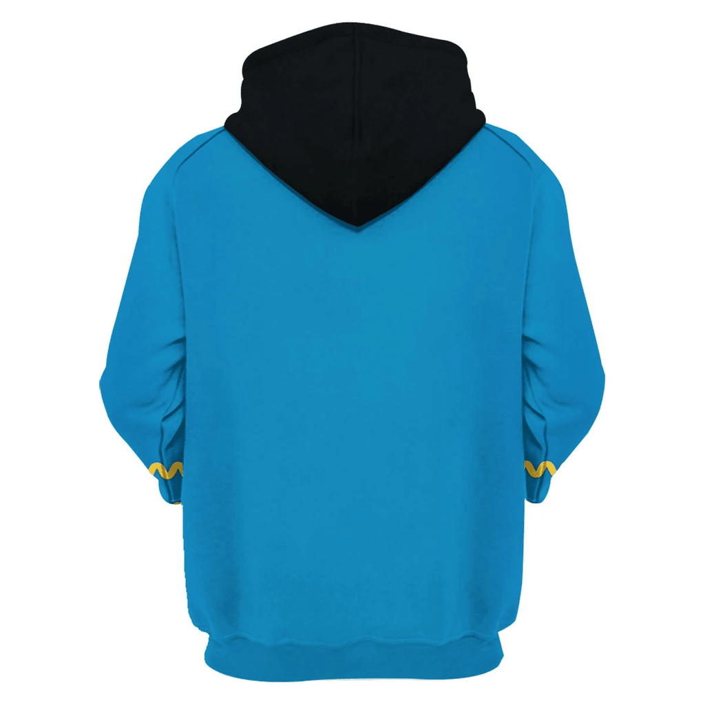 The Original Series Spock Blue T-shirt Hoodie Sweatpants Apparel -  CustomsPig.com