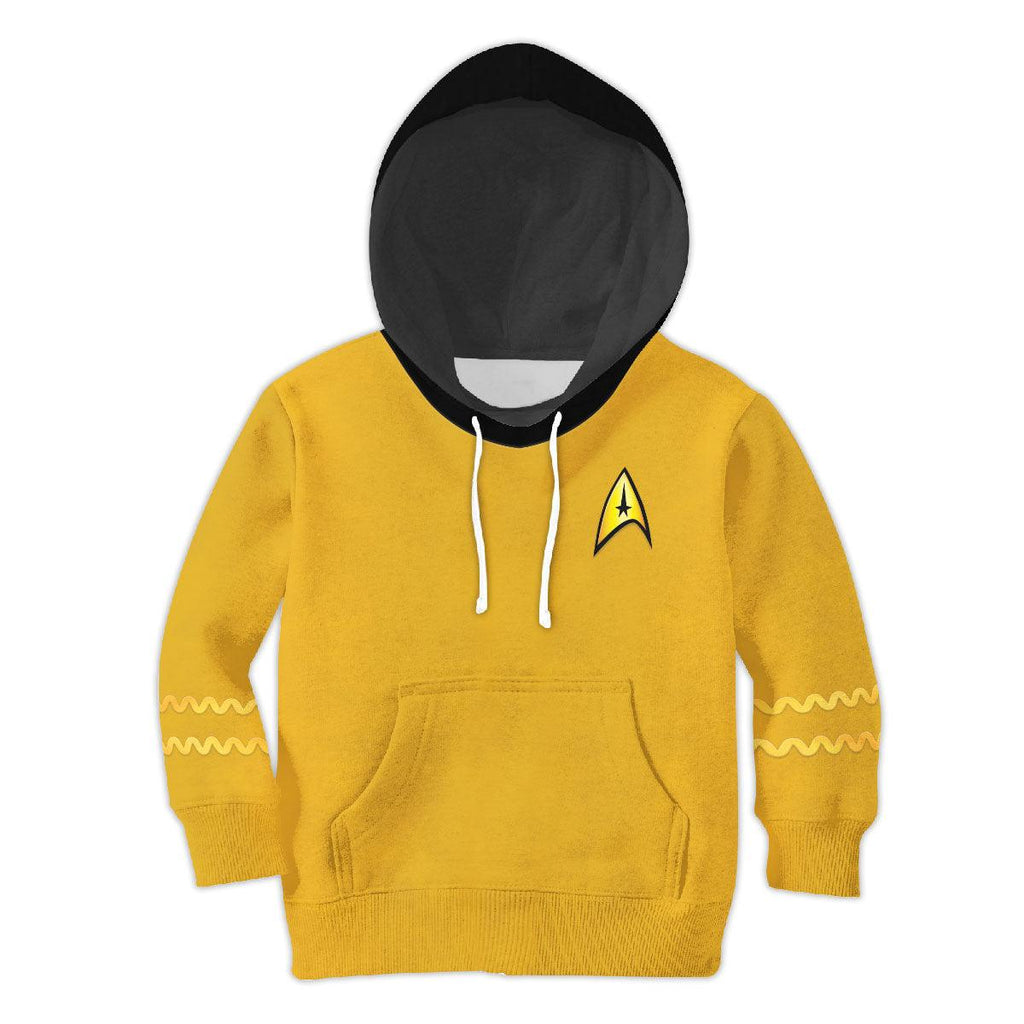 The Original Series Yellow Uniform Costume Cosplay Kid Hoodie Sweatshirt T-Shirt - CustomsPig.com