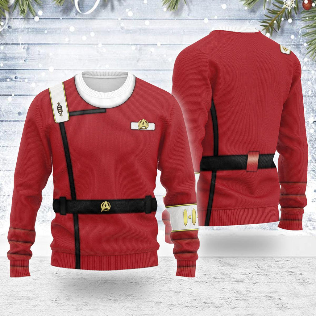 The Wrath of Khan Starfleet Officer Themed Costume Christmas Wool Sweater - CustomsPig.com