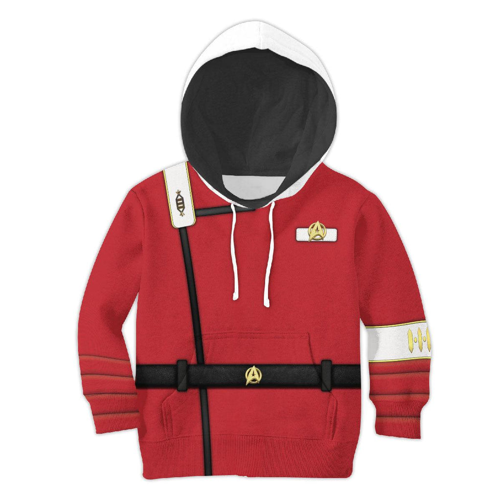 The Wrath of Khan Starfleet Officer Uniform Kid Hoodie Sweatshirt T-Shirt - CustomsPig.com