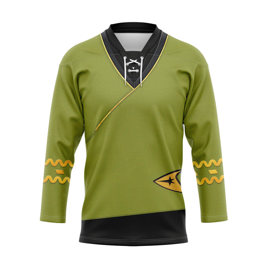 TOS Kirk Green Tunic Hockey Jersey Sweatpants - CustomsPig.com