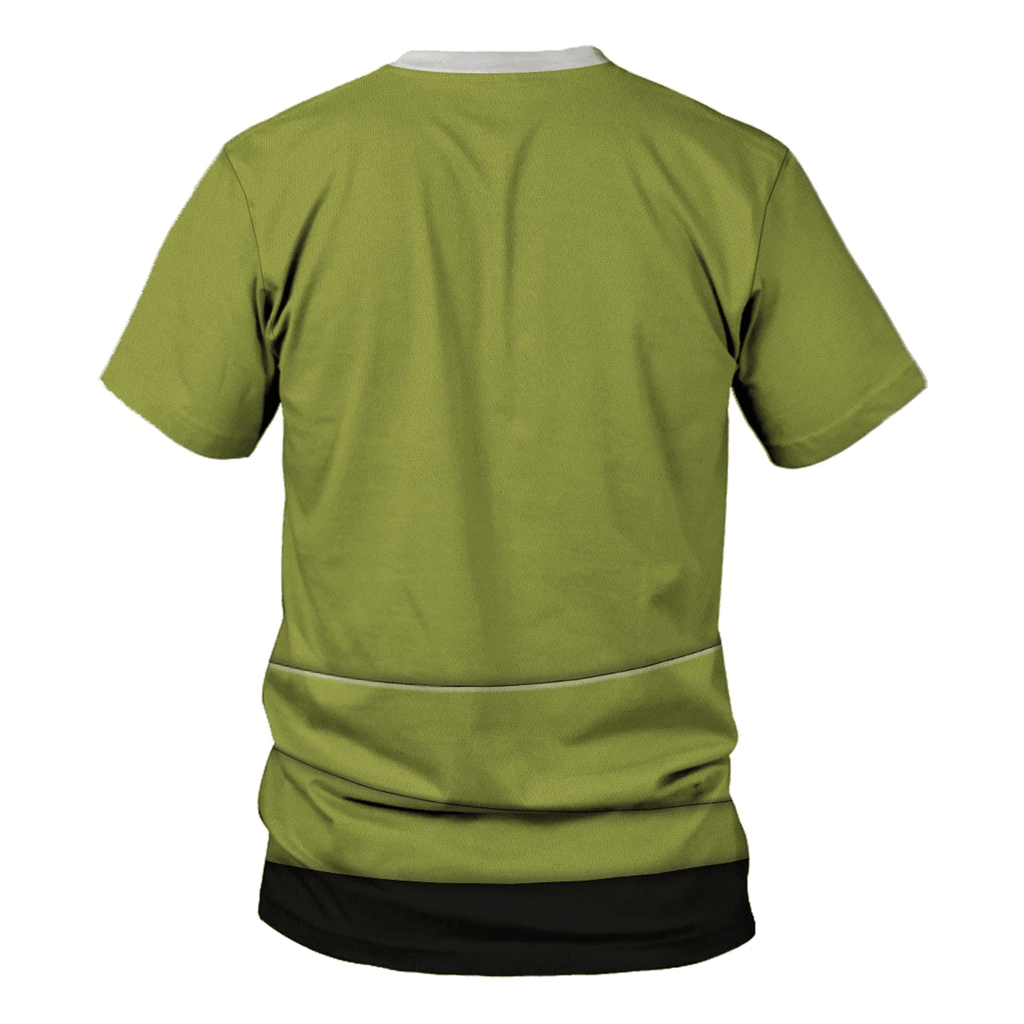 TOS Kirk Green Tunic T-shirt Fleece Hoodie Sweatpants Apparel - CustomsPig.com