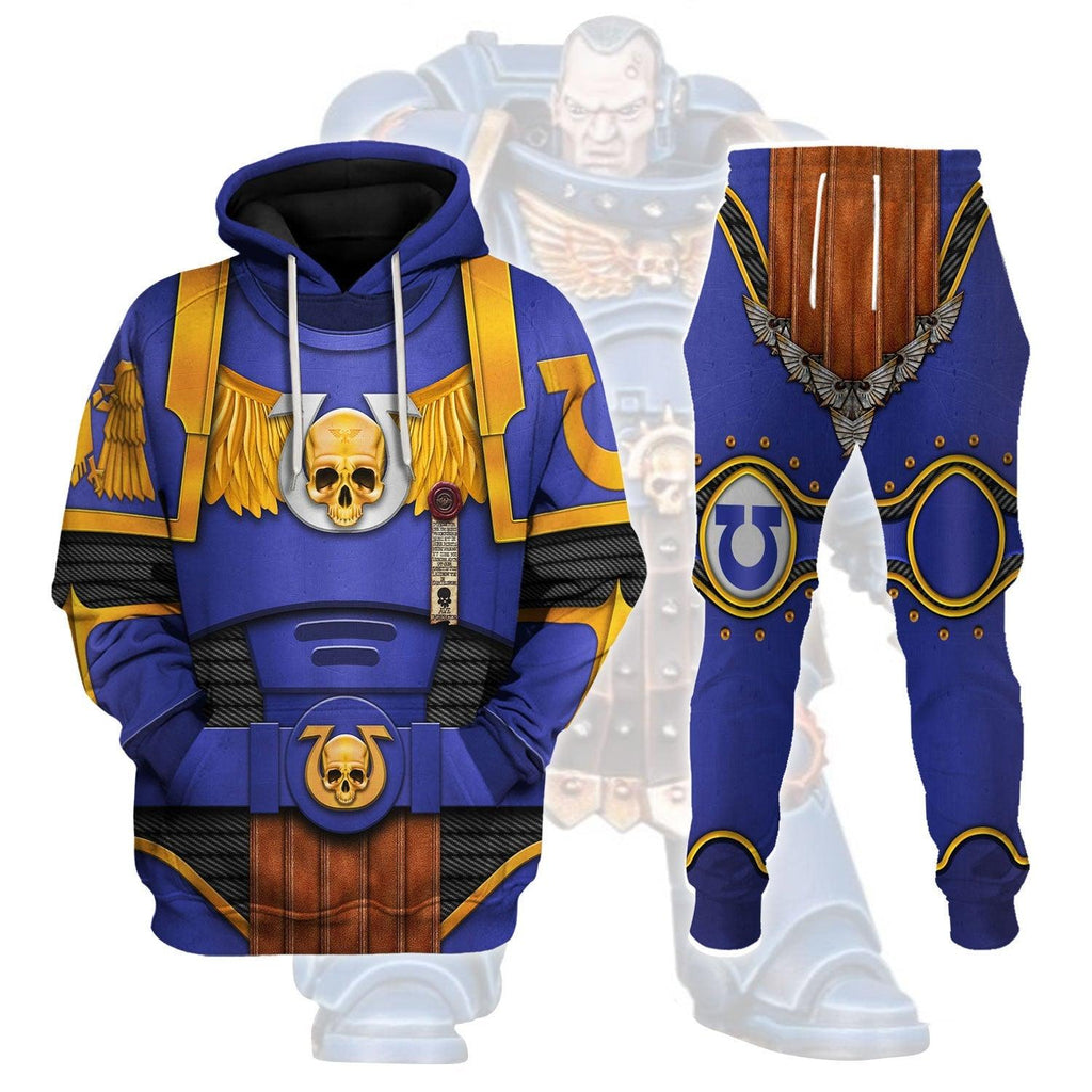 Ultramarines Captain T-shirt Hoodie Sweatpants Cosplay - CustomsPig