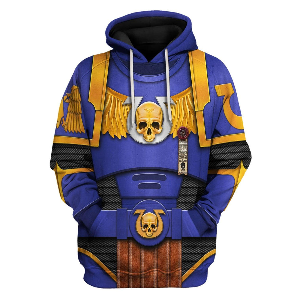 Ultramarines Captain T-shirt Hoodie Sweatpants Cosplay - CustomsPig