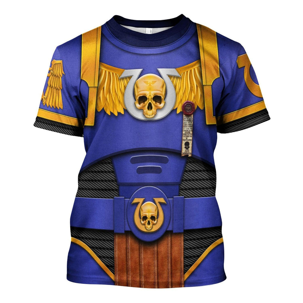 Ultramarines Captain T-shirt Hoodie Sweatpants Cosplay - CustomsPig