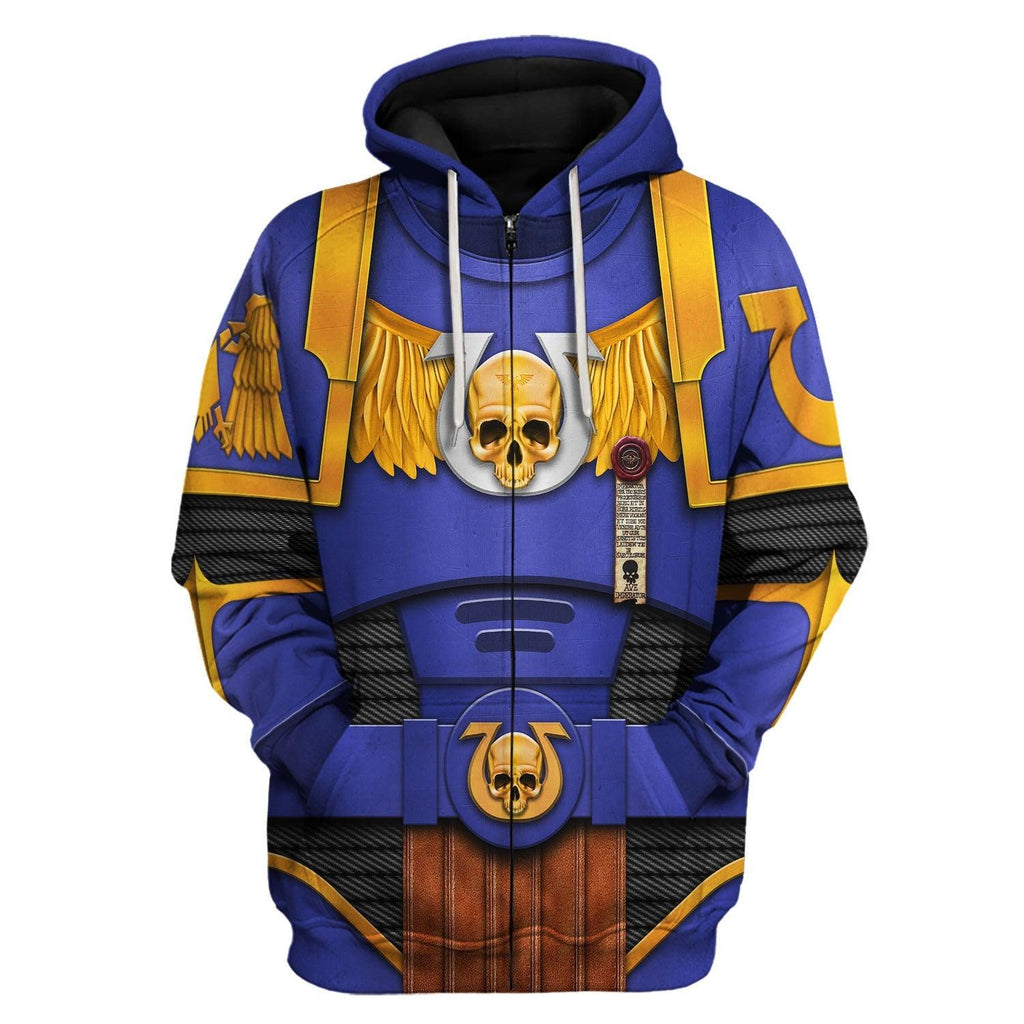 Ultramarines Captain T-shirt Hoodie Sweatpants Cosplay - CustomsPig