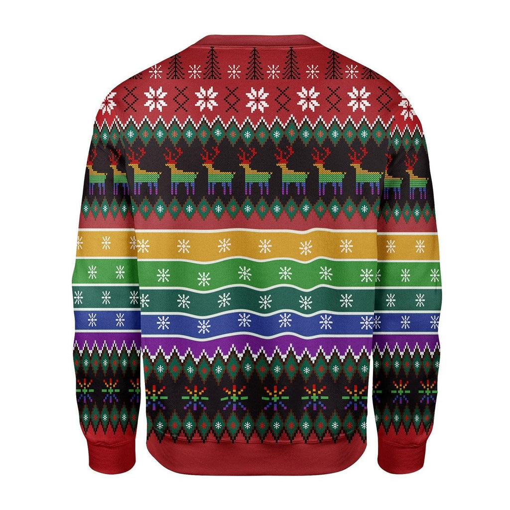 Unicorn LGBT Pew Pew Christmas Sweater - CustomsPig