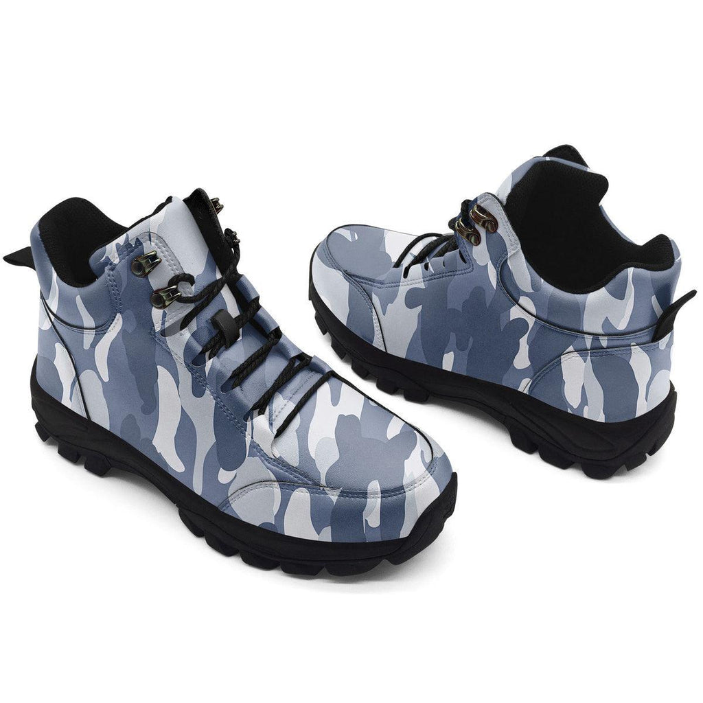 Urban Blue CAMO Hiking Shoes - CustomsPig