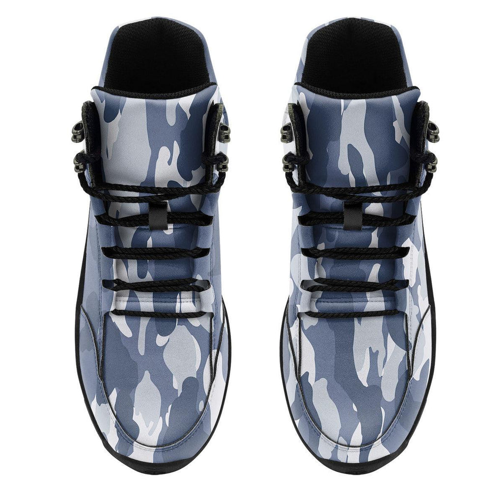 Urban Blue CAMO Hiking Shoes - CustomsPig