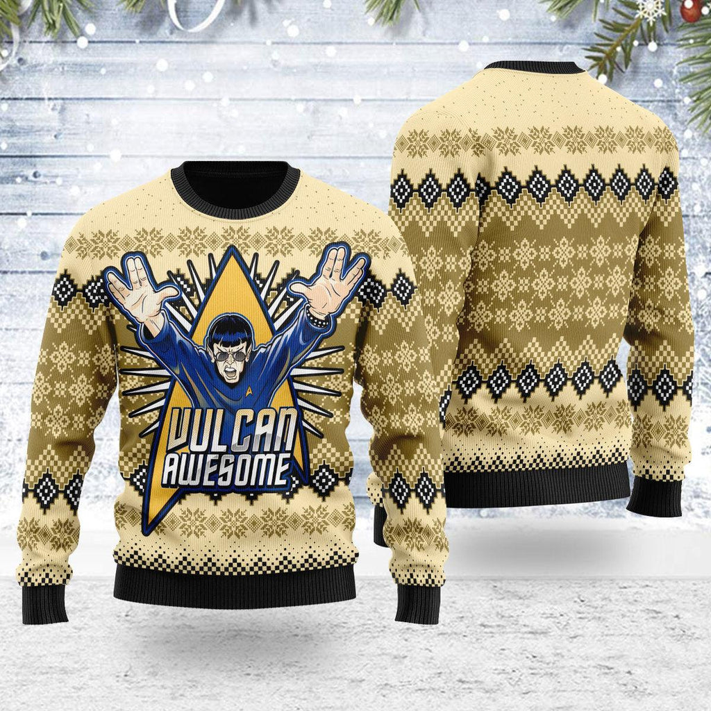 Vulcan Awesome Christmas Sweater - CustomsPig.com