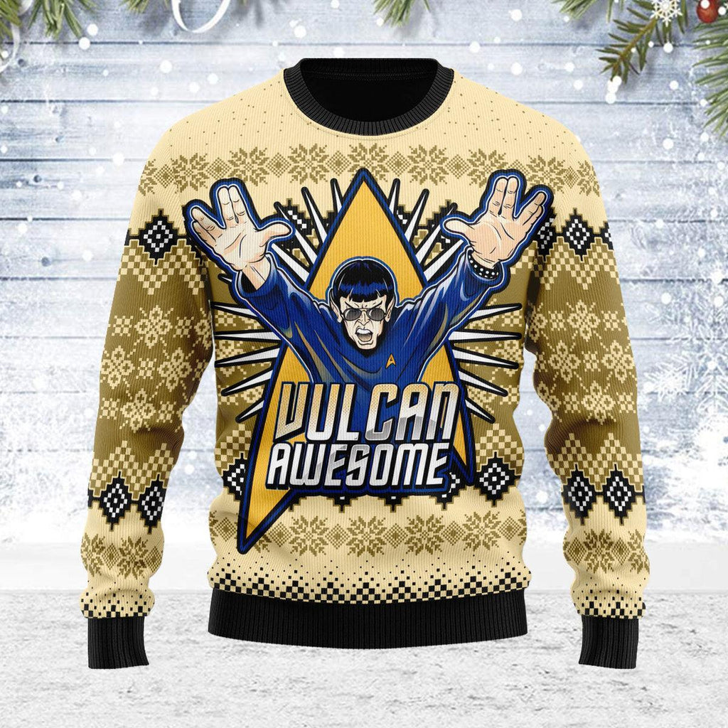 Vulcan Awesome Christmas Sweater - CustomsPig.com