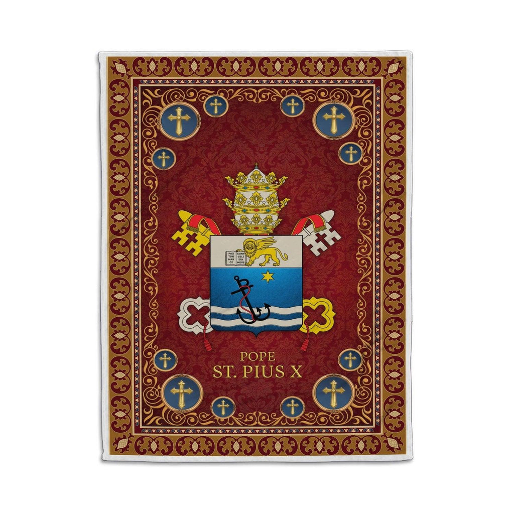 Blanket Pope St. Pius X Coat Of Arms - CustomsPig