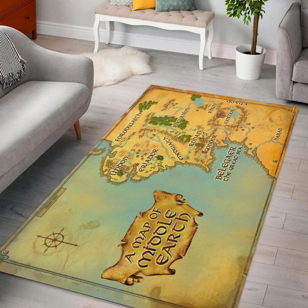 Wars Of The Rings Map Rug - CustomsPig