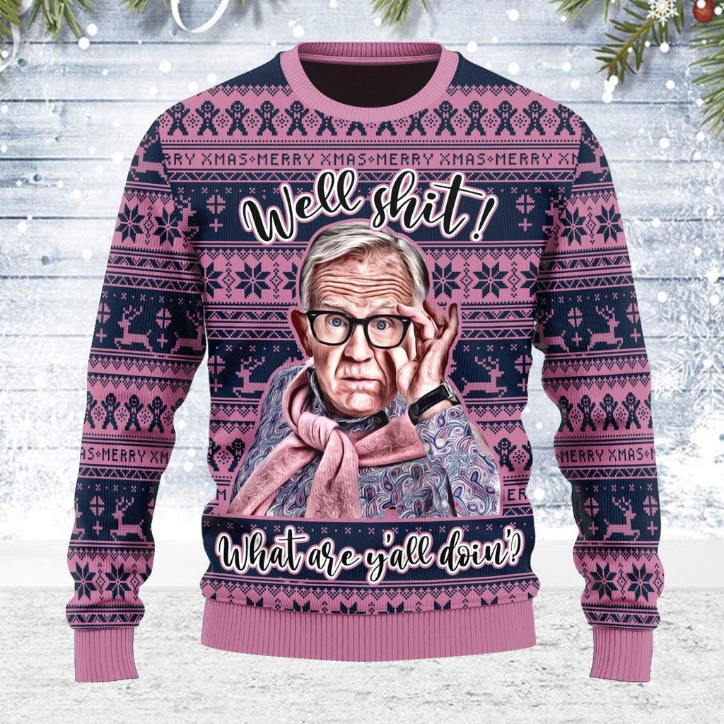 Well Shit Ugly Christmas Sweater - CustomsPig