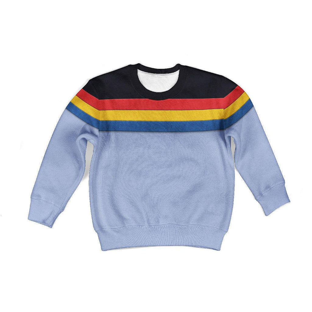 Wesley Crusher Costume Kid Hoodie Sweatshirt T-Shirt - CustomsPig.com