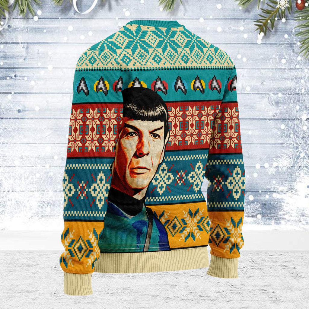 What would spock do? Christmas Sweater - CustomsPig.com