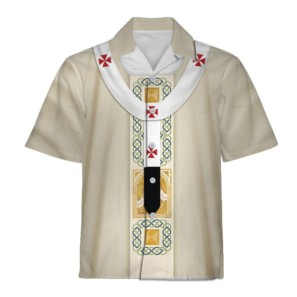 White Liturgical Vestment Christian Religion Hawaiian Shirt -  CustomsPig.com