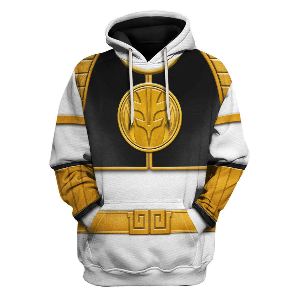 White Ranger Mighty Morphin Hoodies Sweatshirt T-shirt Hawaiian Tracksuit -  CustomsPig.com