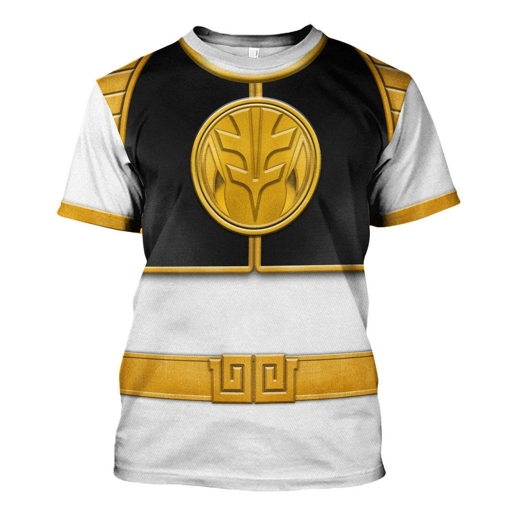 White Ranger Mighty Morphin Hoodies Sweatshirt T-shirt Hawaiian Tracksuit -  CustomsPig.com