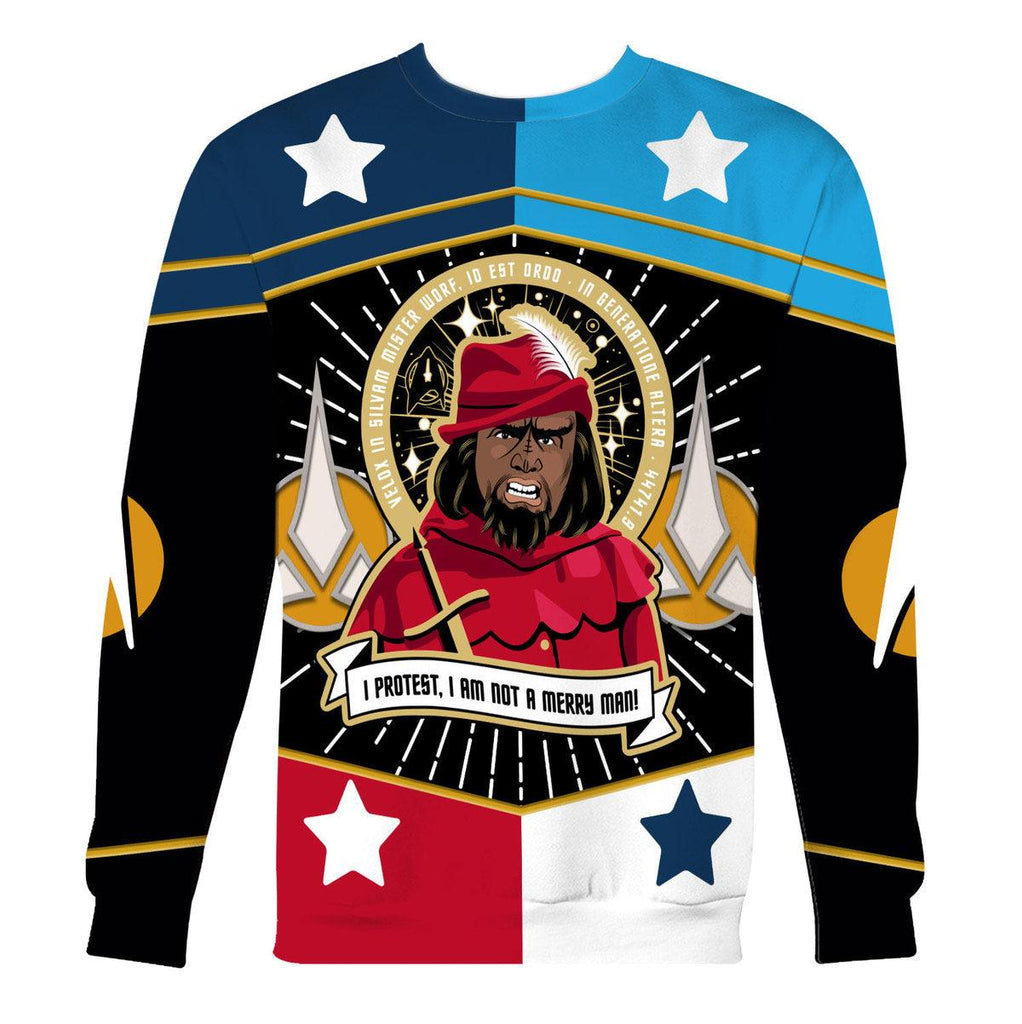 Worf is not a Merry Man Hoodie Sweatshirt T-shirt Apparel - CustomsPig.com