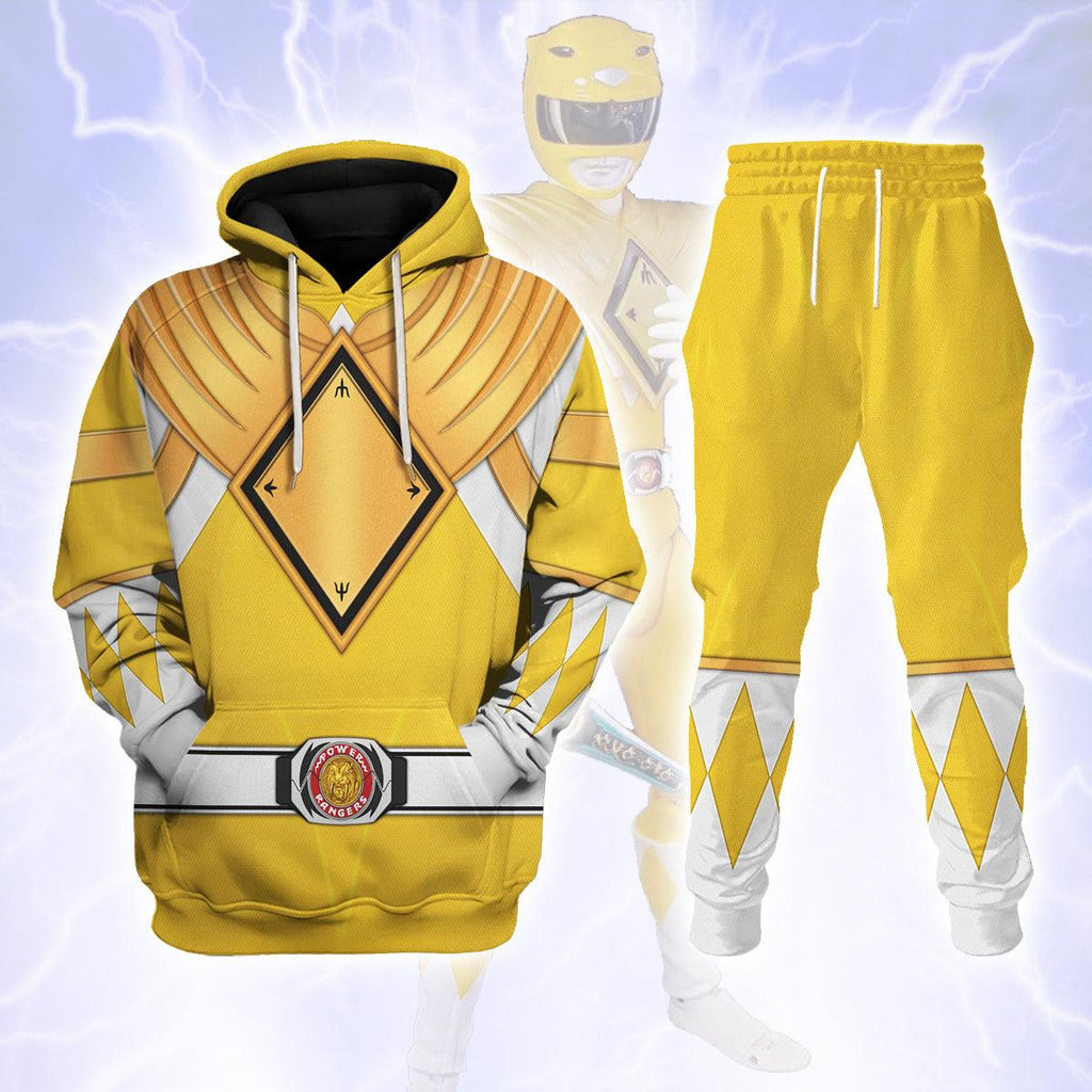 Yellow Ranger Dragon Shield Hoodies Sweatshirt T-shirt Hawaiian Tracksuit -  CustomsPig.com