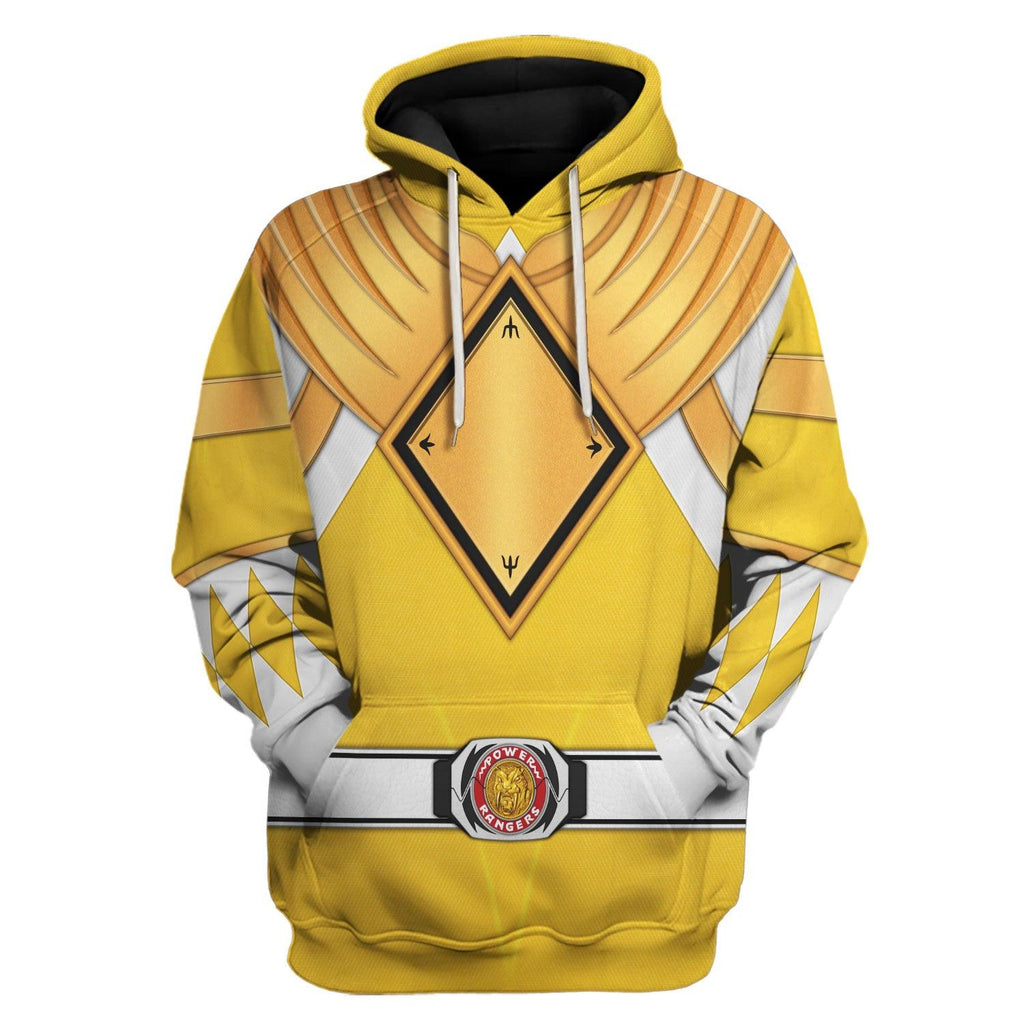 Yellow Ranger Dragon Shield Hoodies Sweatshirt T-shirt Hawaiian Tracksuit -  CustomsPig.com